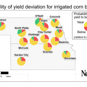 Corn yield forecast map 2023