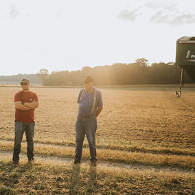 Farmers in field