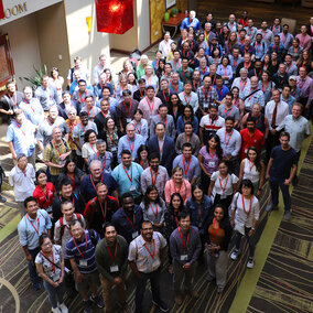 Conference attendees in group photo