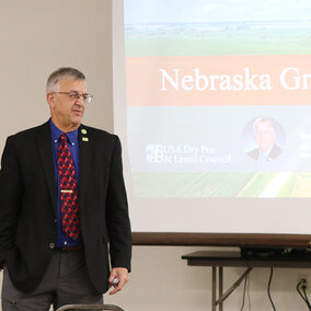 Todd Scholz speaking at conference