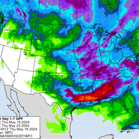 Precipitation outlook for May 16-23
