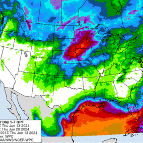 Precipitation outlook map