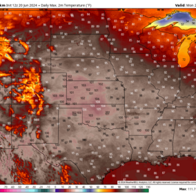 High temps map