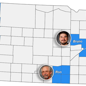 Extension educator county map