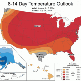 Projected temp map