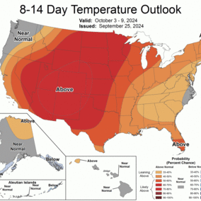 Temp outlook map