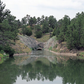 Tunnel filled with water