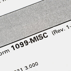 cropped image of 1099 form