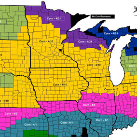 weather map of U.S.