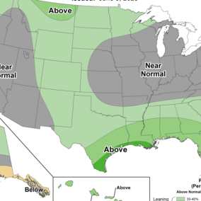weather map of U.S.
