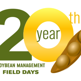 Logo for the 20th Soybean Management Field Day in 2018