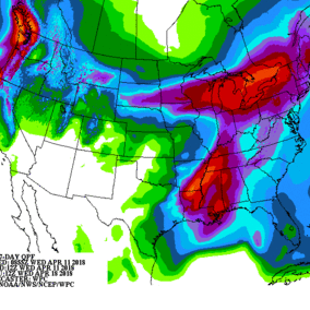 NOAA US precipitation forecast for April 11-18