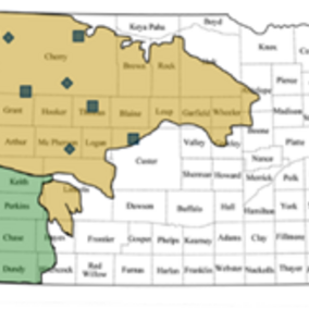 Map of grassland-sawfly-parasitoid intensive survey.