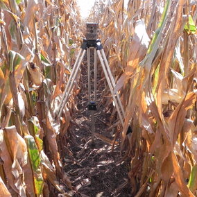 Field camera used to capture corn growth over a season