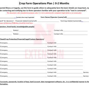 farm operation plan example