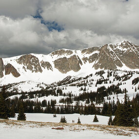 Snowy Moutain Range in Wyoming