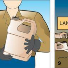 Pesticide container illustration