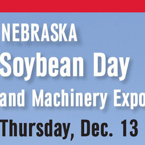 Card promoting Soybean Day & Expo