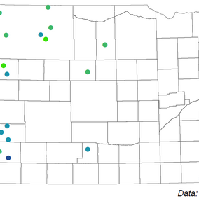 Nebraska NRCS soil survey map of K-feldspar