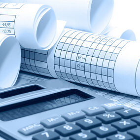 Calculator and rolls of financial data