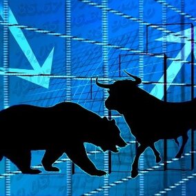 Image of iconic market forces, the bear and the bull.