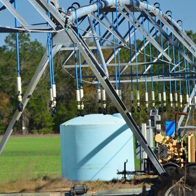 Chemigation system on farm