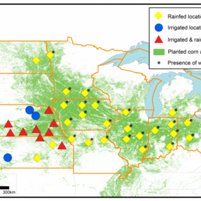 Yield forecast locations