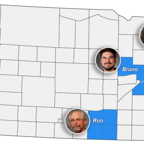 Map of reporting educators in Nebraska