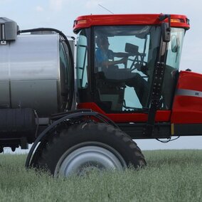 Row crop pesticide applicator