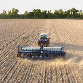 Figure 1. Planting an on-farm research study in southeast Nebraska (Photo by Laura Thompson)