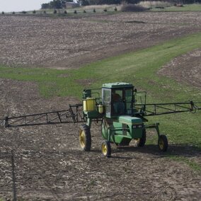 Sprayer in the field