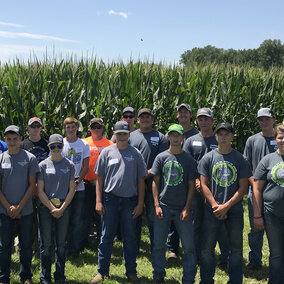 Participants in the 2018 Youth Crop Scouting event