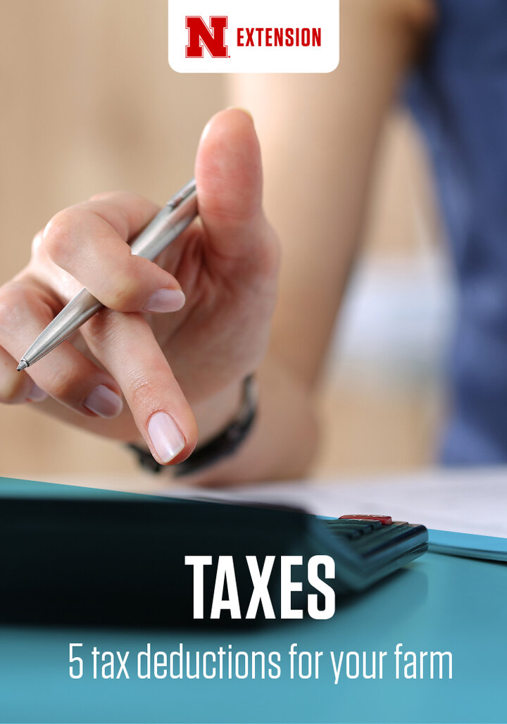 Pinterest graphic: 5 Farm Tax Deductions