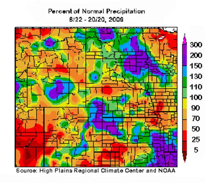 Map of Central Plains 60 day Precip