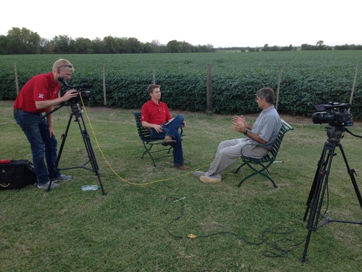 Market Journal team doing an interview