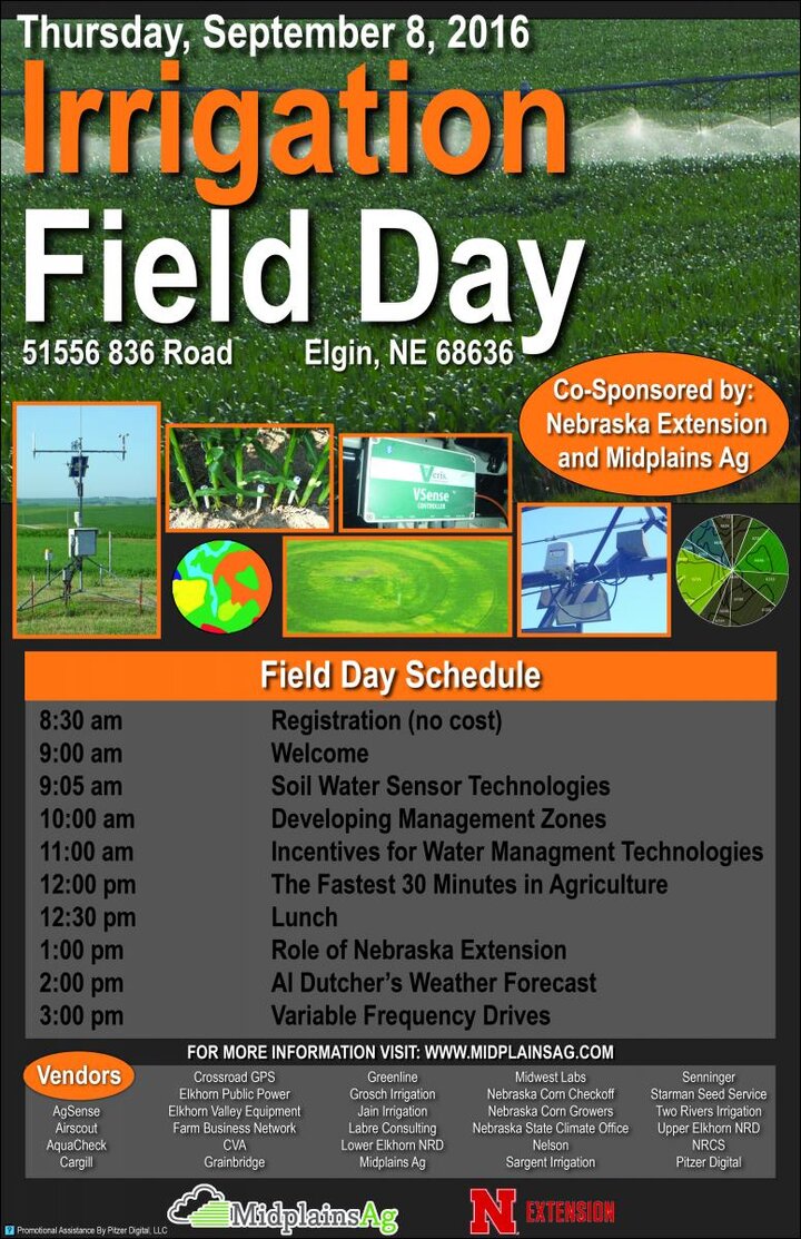 Flyer Promoting Sept. 8 Irrigation Technologies Day