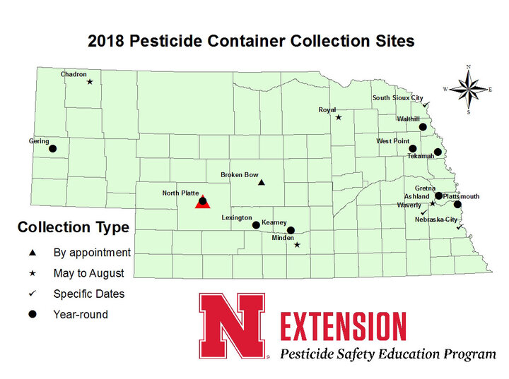 2018 Pesticide Container Recycling Sites 