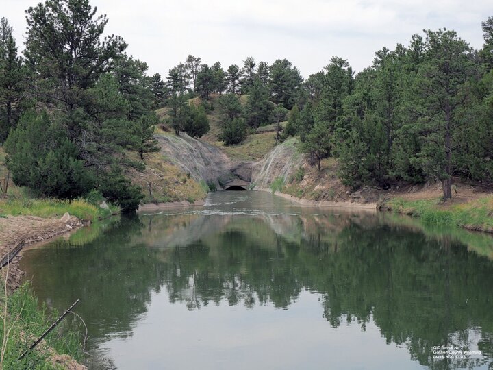 Water flows through Goshen Irrigation District Tunnel