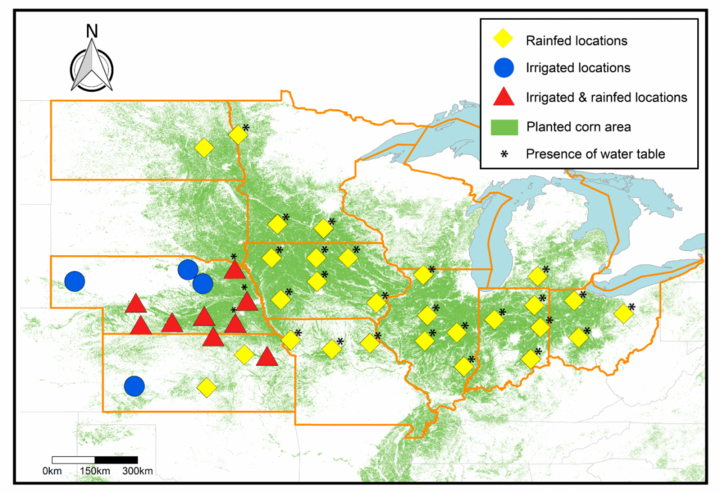 Forecasted sites map