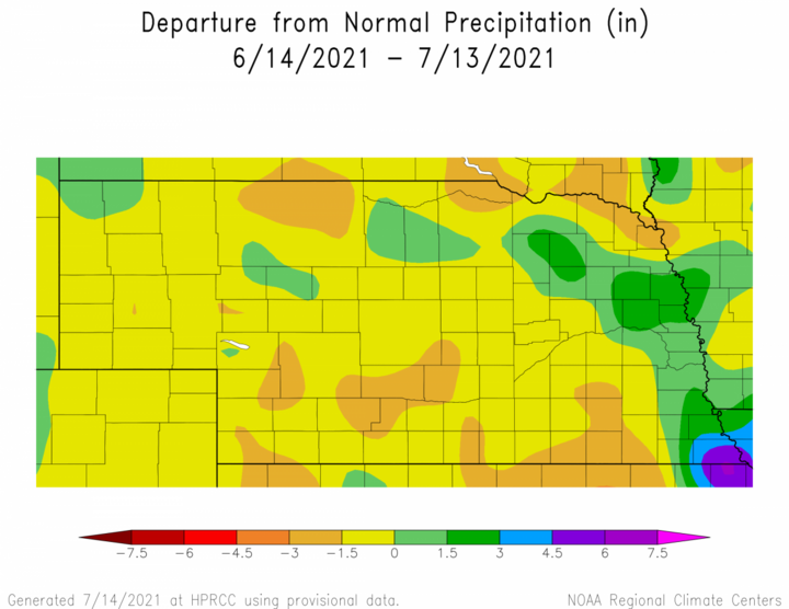 Departure from Normal Precipitation