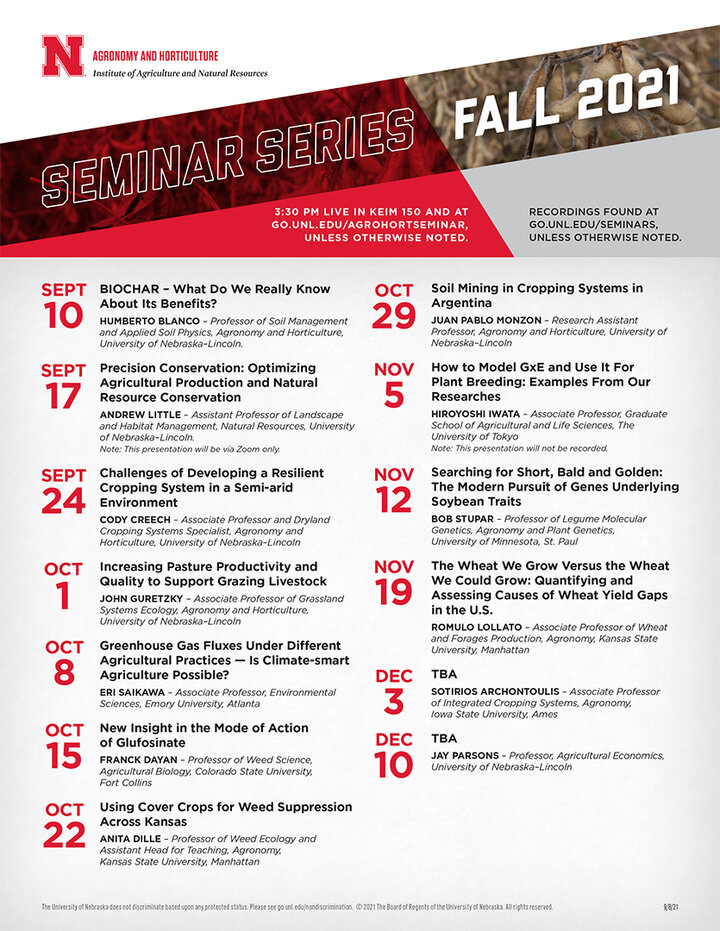 Fall seminar flyer