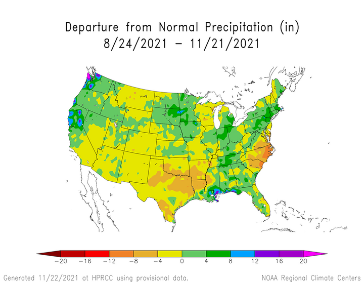 Precipitation map