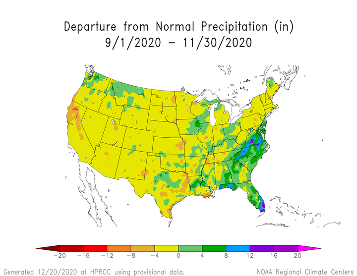 Precipitation map