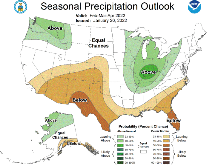 Seasonal precip map