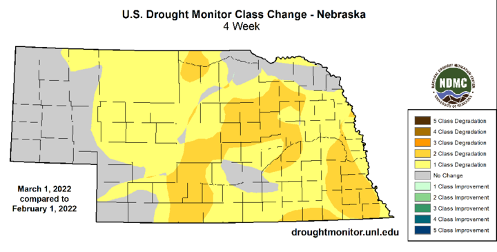 Month drought map