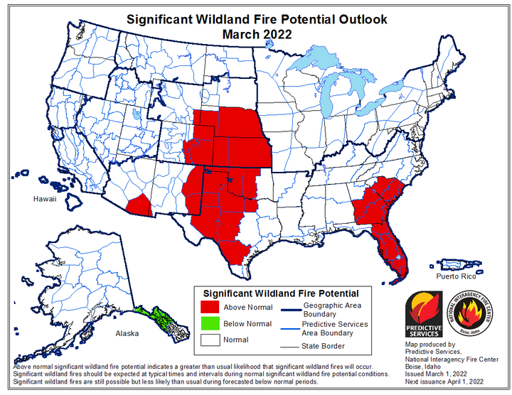 Fire hazard map