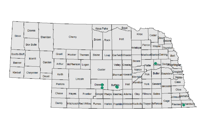 Pivot research farms map