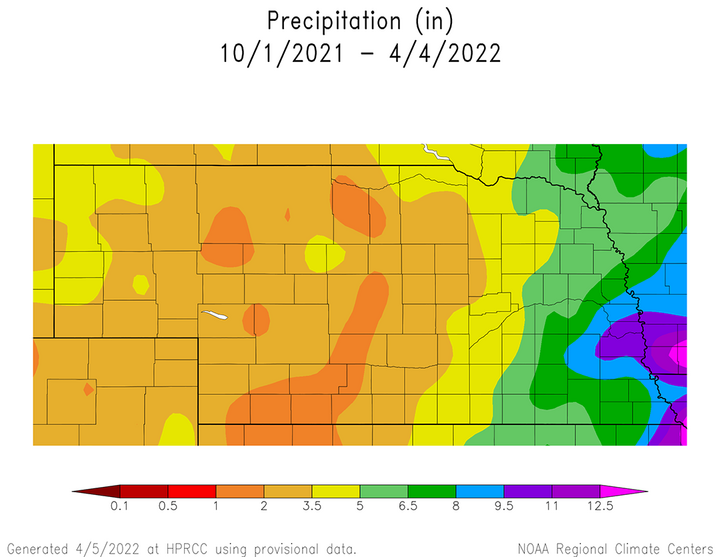 Precipitation received map