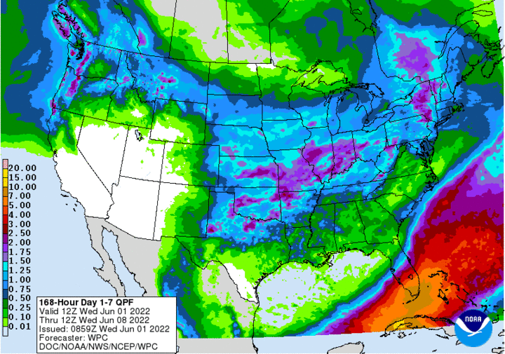 June precipitation outlook map