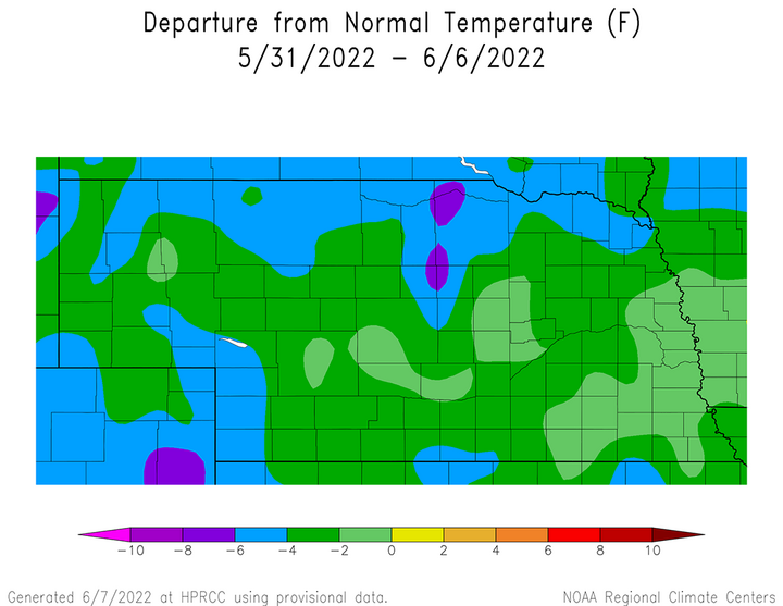 Abnormal temps map